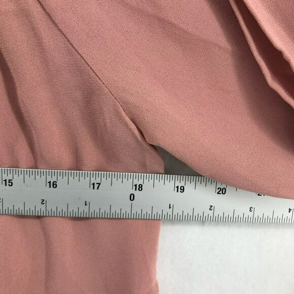 Forever 21 Blouse Women's Sz S Cold Shoulder Long Sleeve Blush Pink Flowy - Picture 3 of 11